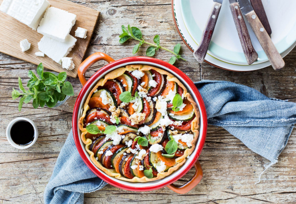 Torta salata con verdure